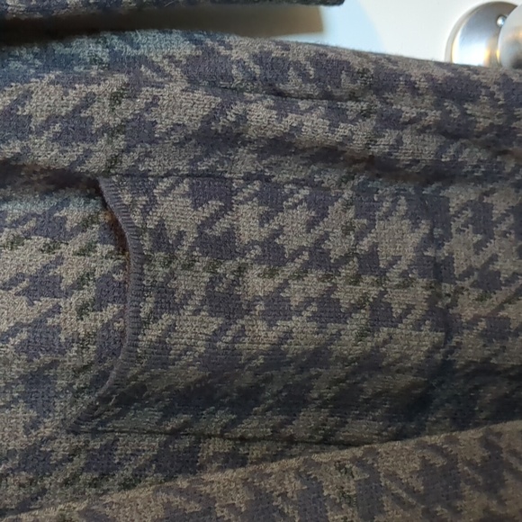 Be Cool Blue Grey Houndstooth Cardigan - Picture 4 of 8